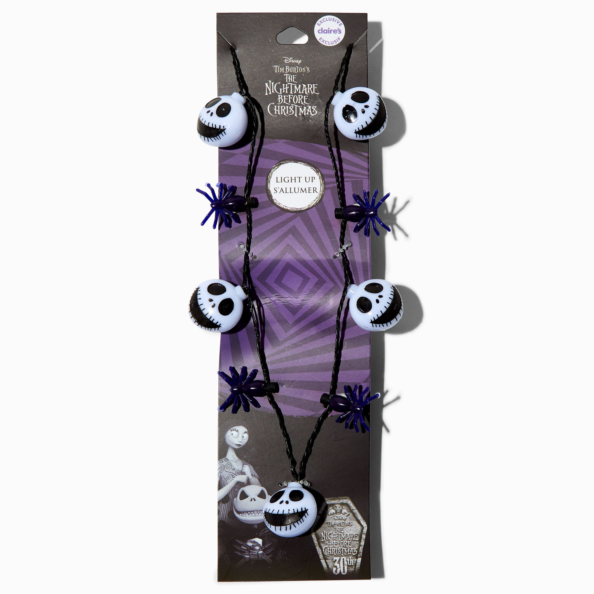 Disney Halloween Jack Skellington Light Up Necklace New with Tag – I Love  Characters